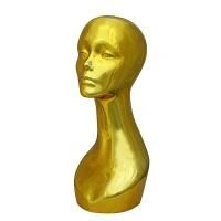 Голова женская, с плечами. Цвет: Золото
