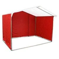 Торговая палатка, 2*2м. Цвет: Бело-красный