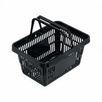Корзина покупательская, 20л. C двумя ручками. Цвет: Чёрный