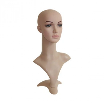 Голова женская, с макияжем